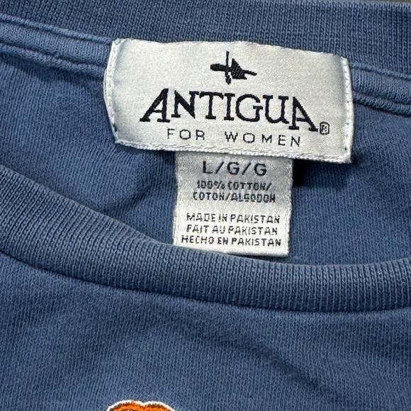 Antigua For Women Blue Florida‎ Gator Logo Short Sleeve T Shirt L/G College - Picture 3 of 9